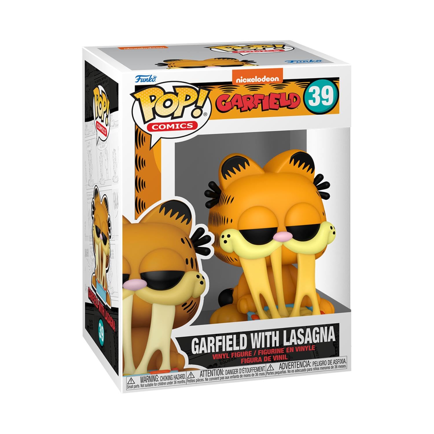 Funko Pop! Comics: Garfield with Lasagna Pan - Collectible Vinyl Figure - Official Merchandise Gift Idea for Kids & Adults - Perfect for Cartoon Fans & Home Office Decor