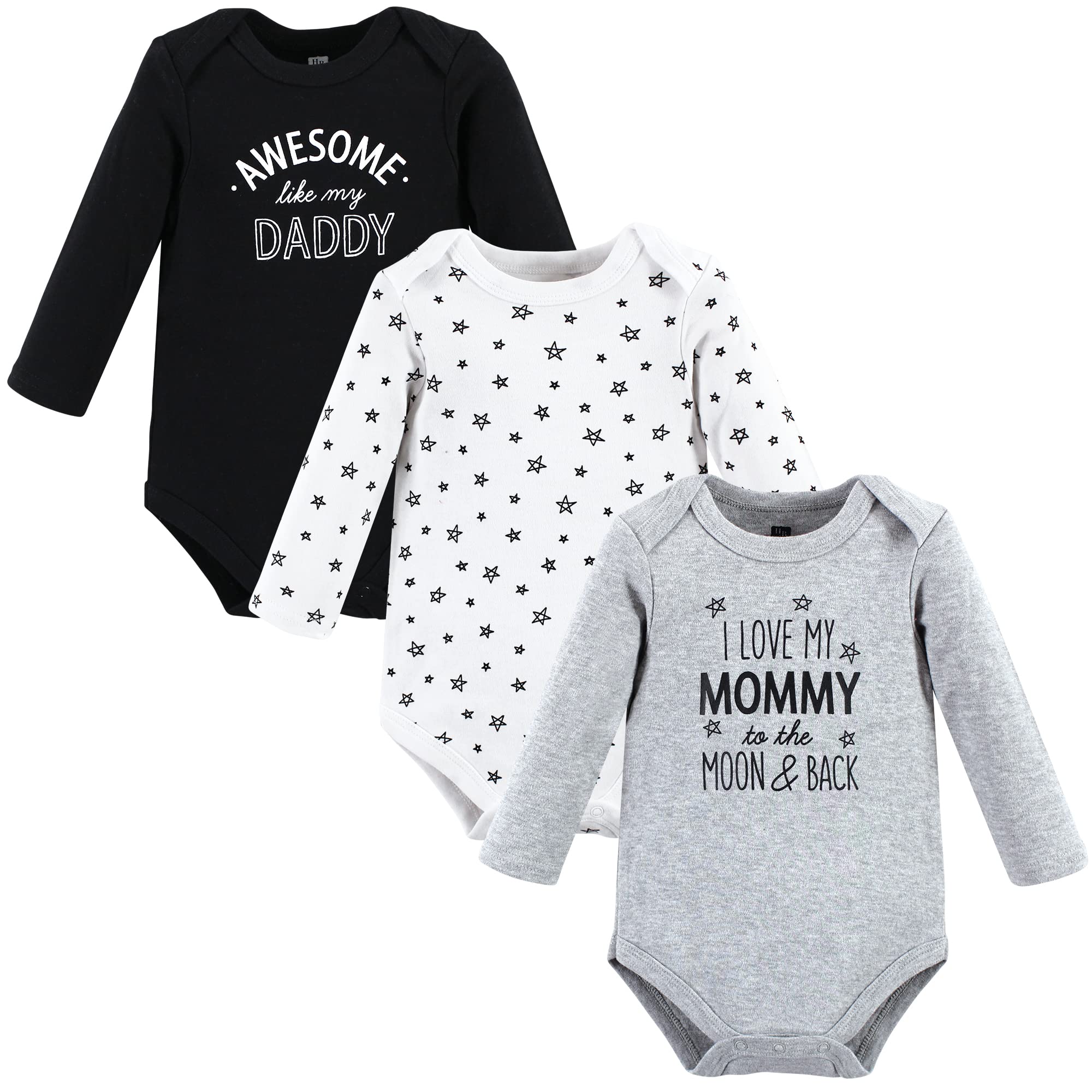 Hudson Baby Cotton Bodysuits - Unisex Long-Sleeve for Newborns & Infants