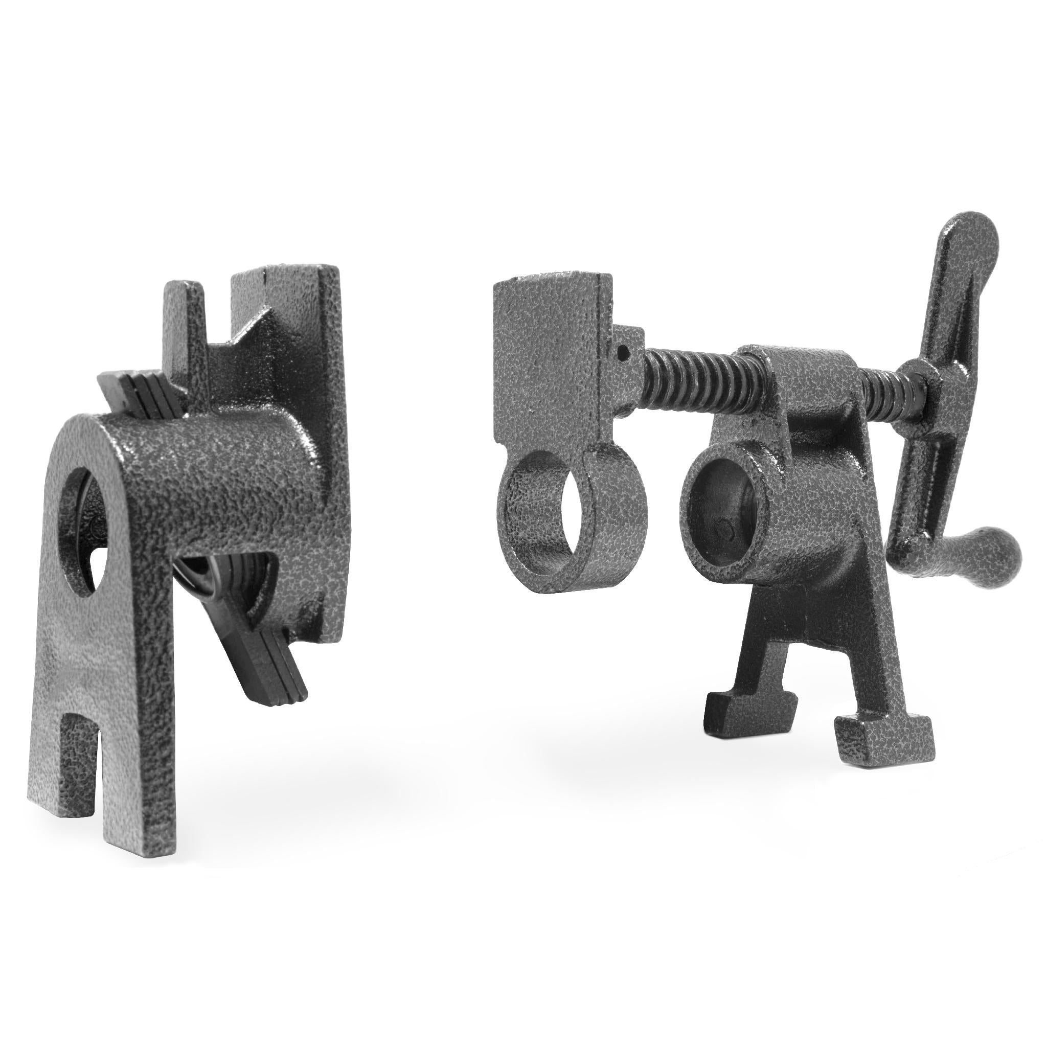 WEN PCV034 Heavy Duty 3/4 Inch Cast Iron Pipe Clamp Vise for Woodworking - Perfect for Cabinet Making, Furniture Repair & DIY Projects