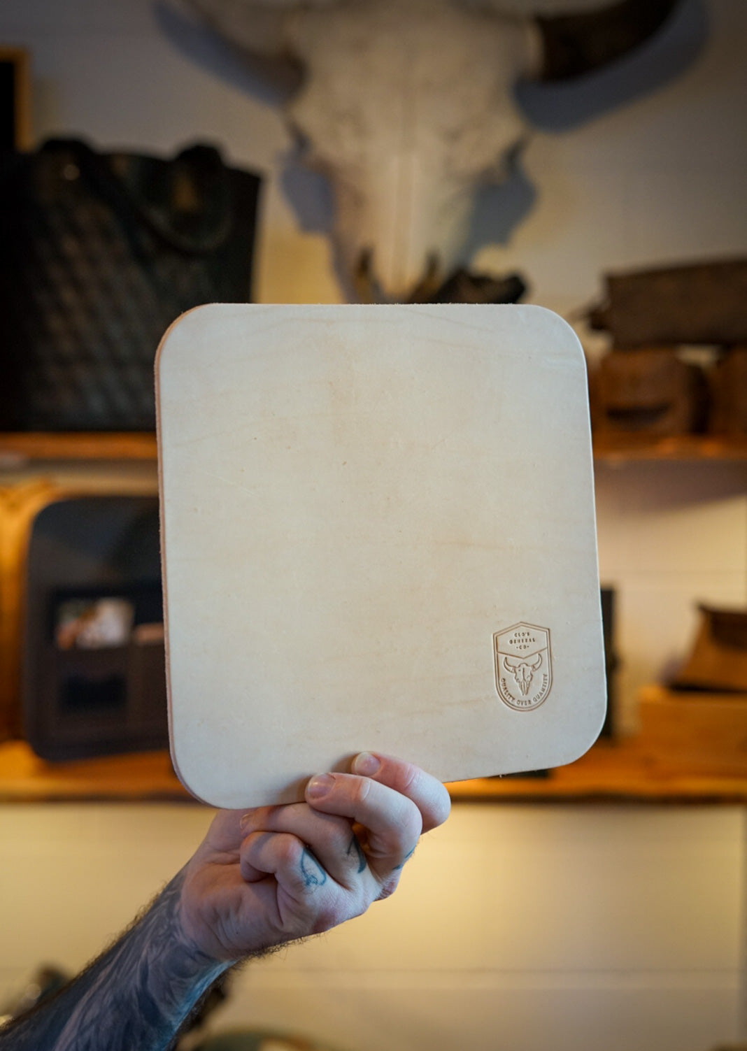 Premium Drop Pad with Embossed Bison Branding - Durable & High-Quality for Horseback Riding, Gym Workouts, and Yoga Mats