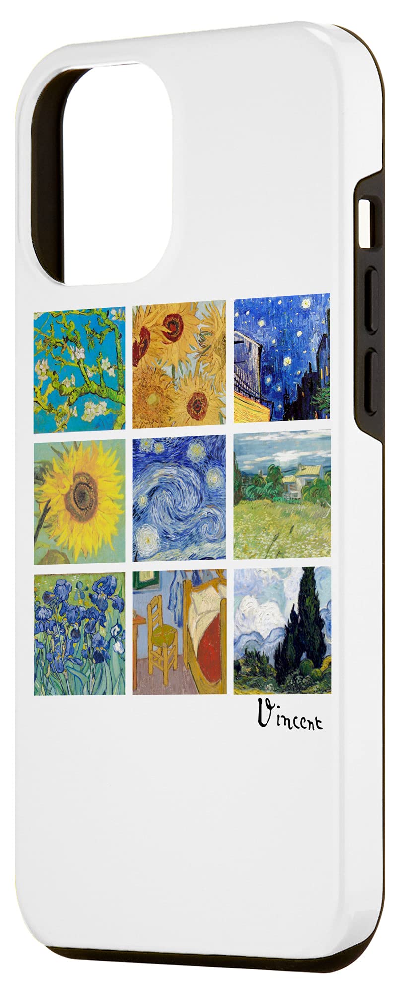 iPhone 12 Pro Max Case with Van Gogh Paintings - Sunflowers & Starry Night Design | Protective Phone Cover for Art Lovers | Perfect Gift for Artists & iPhone Users