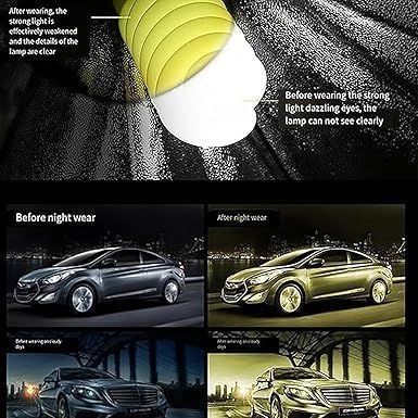 Fanyil Night Vision Glasses for Driving - Anti-Glare HD Lenses for Women & Men - Perfect for Night Driving, Road Trips & Low Light Conditions