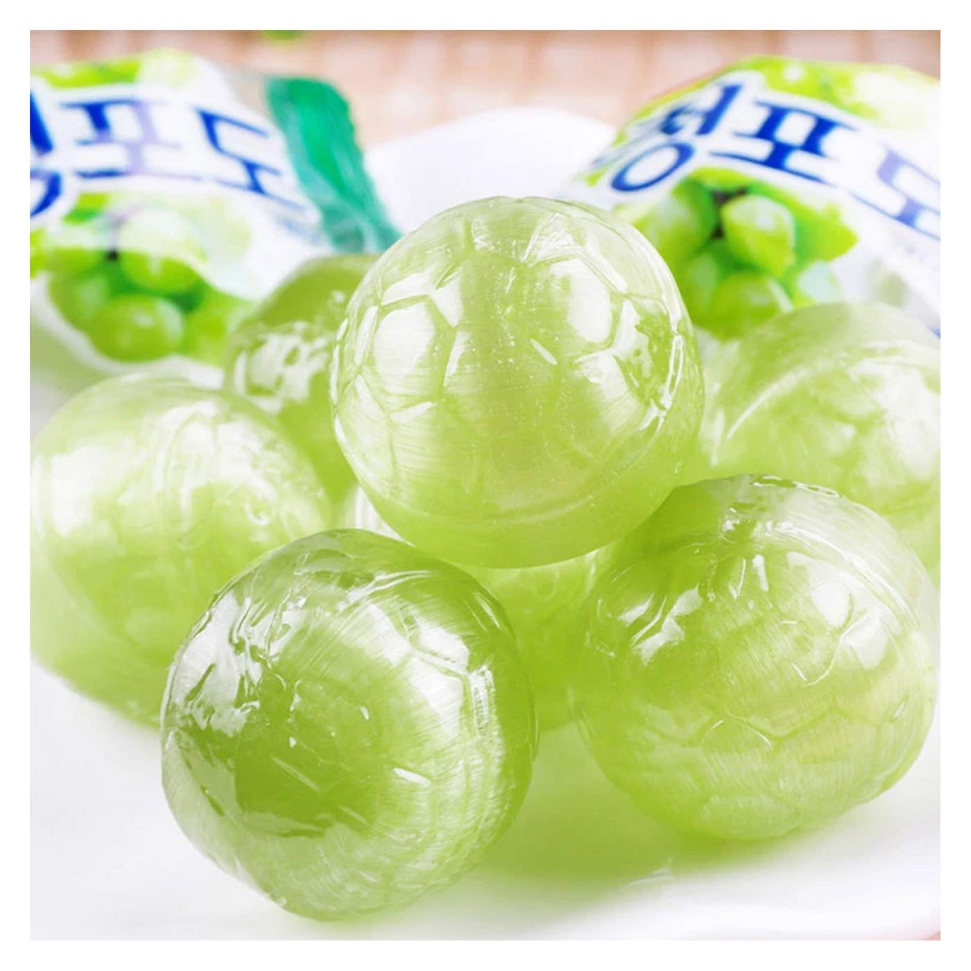 Korean Plum & Grape Hard Candy 153g - Sweet Snack for Office & Travel