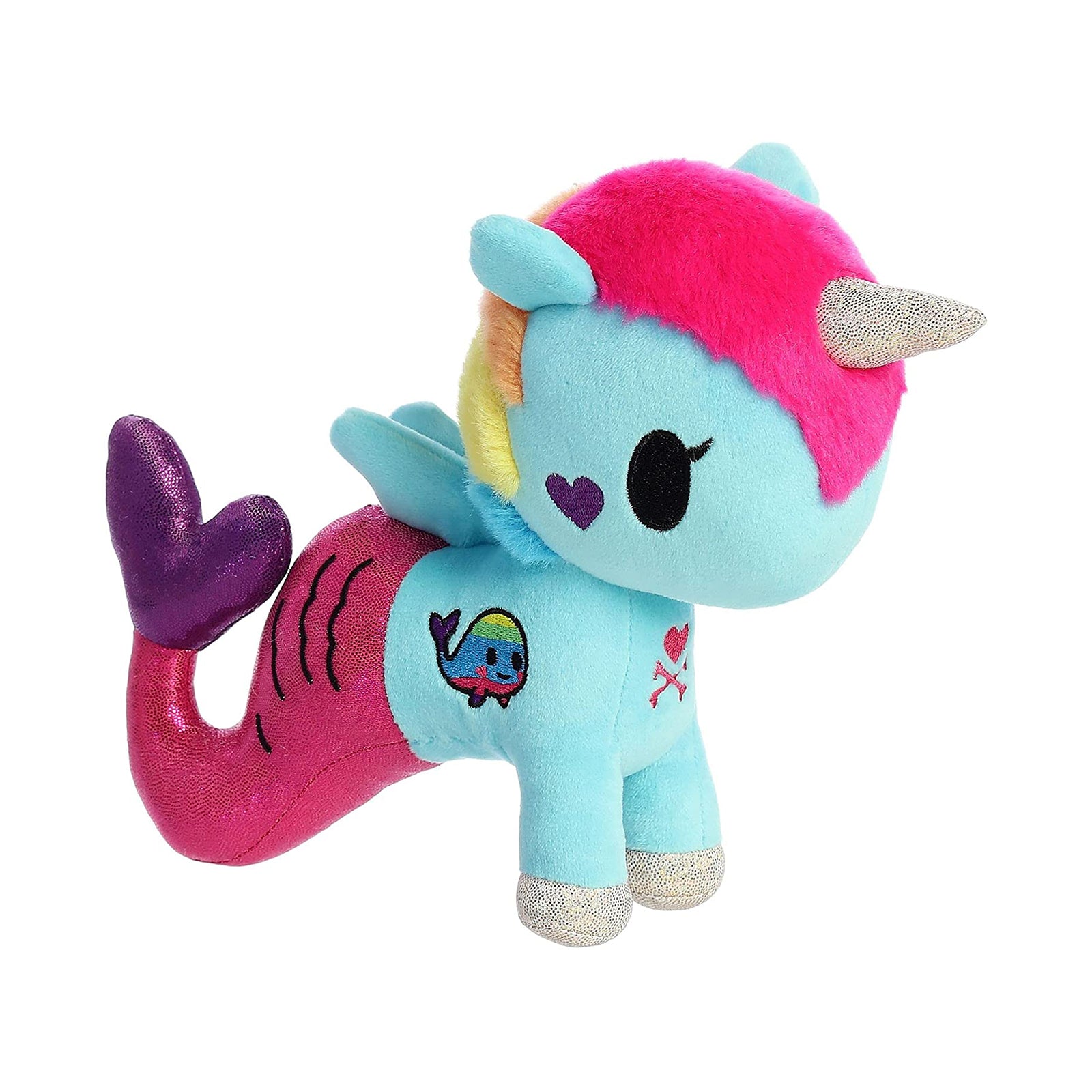 Tokidoki Aurora Aquamarina 7.5 Inch Plush Stuffed Animal - Cute Kawaii Collectible Toy for Kids, Gift for Anime Fans - Perfect for Bedroom Decor, Birthday Presents & Cosplay Accessories