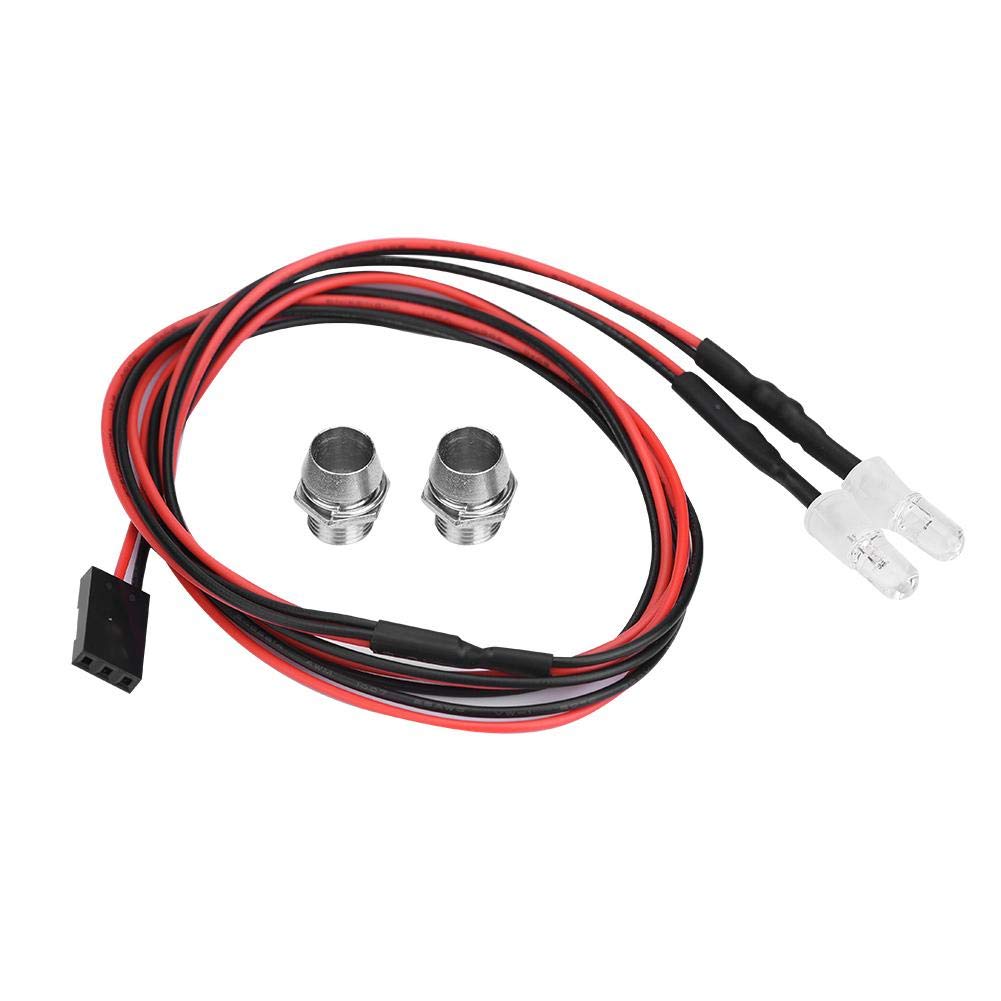 1/10 Scale RC Car LED Light Bar - 5mm Red Headlights for Drift Racing Models | Waterproof LED Accessories for Night Driving & Off-Road RC Vehicles