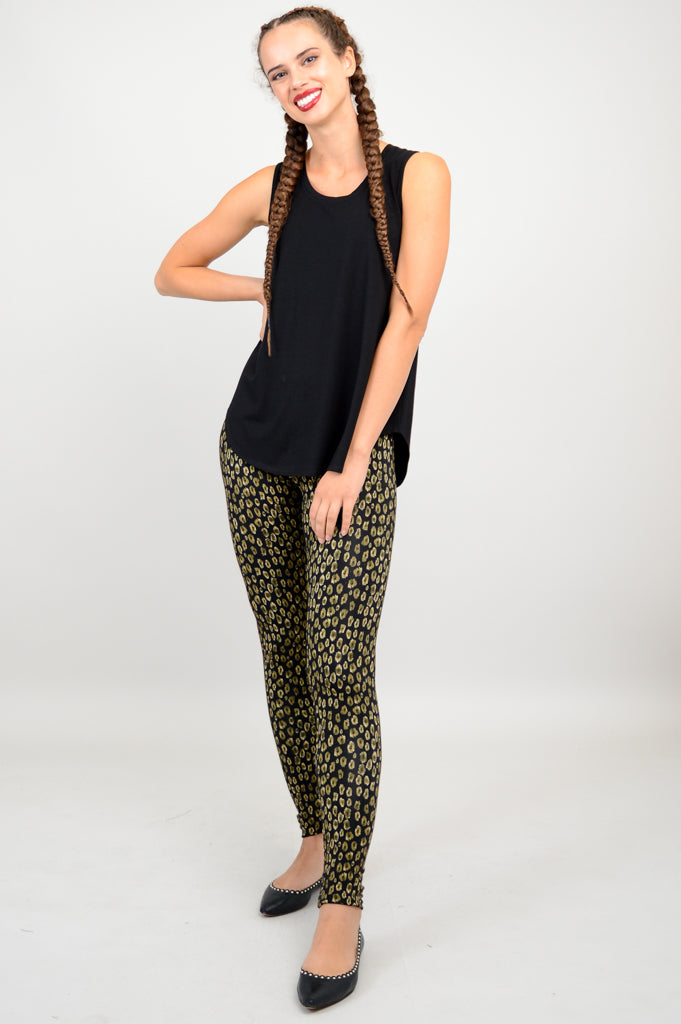 Premium Ruby Leggings for Women - Soft Bamboo Fabric, Jungle Print - Perfect for Yoga, Running & Lounge Wear