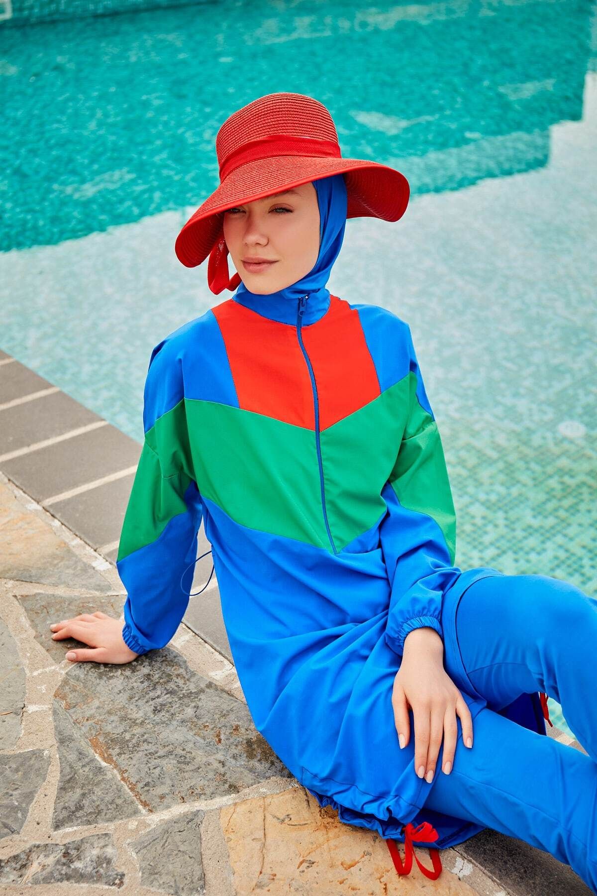 Premium Mayou Burkini Swimsuit Set - Full Coverage Modest Swimwear for Women - Perfect for Beach, Pool & Water Sports