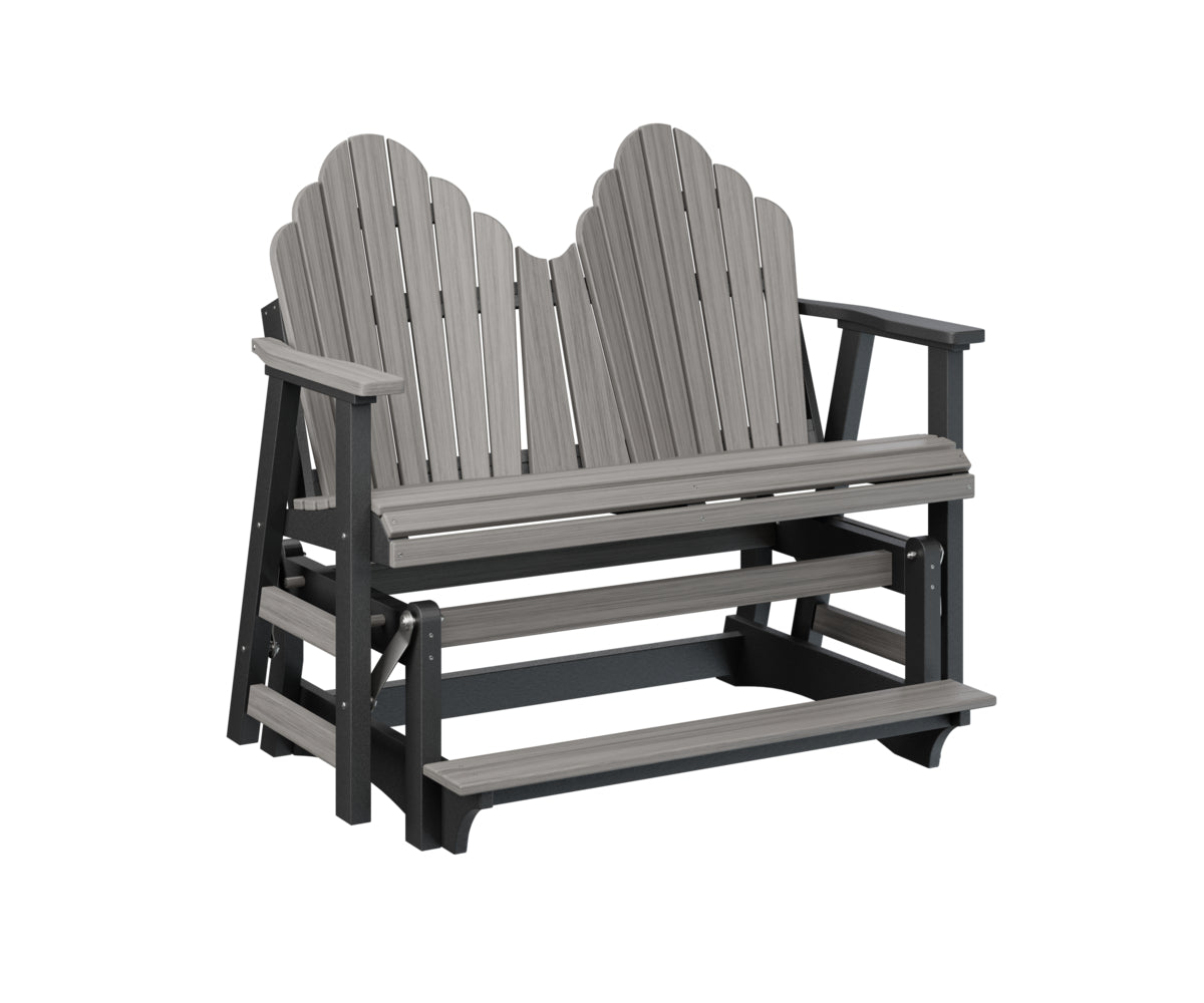 Berlin Gardens Cozi Back Double Counter Glider - Outdoor Patio Swing Bench with Canopy for Porch, Garden, and Backyard Relaxation