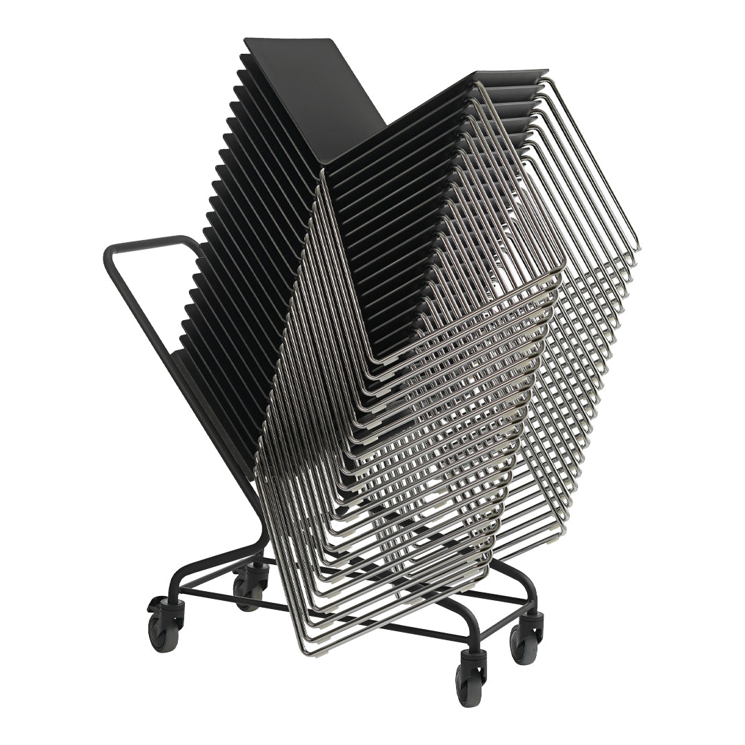 D19900 Heavy-Duty Dry Trolley with 20-Chair Capacity - Perfect for Banquet Halls, Event Spaces & Restaurant Storage
