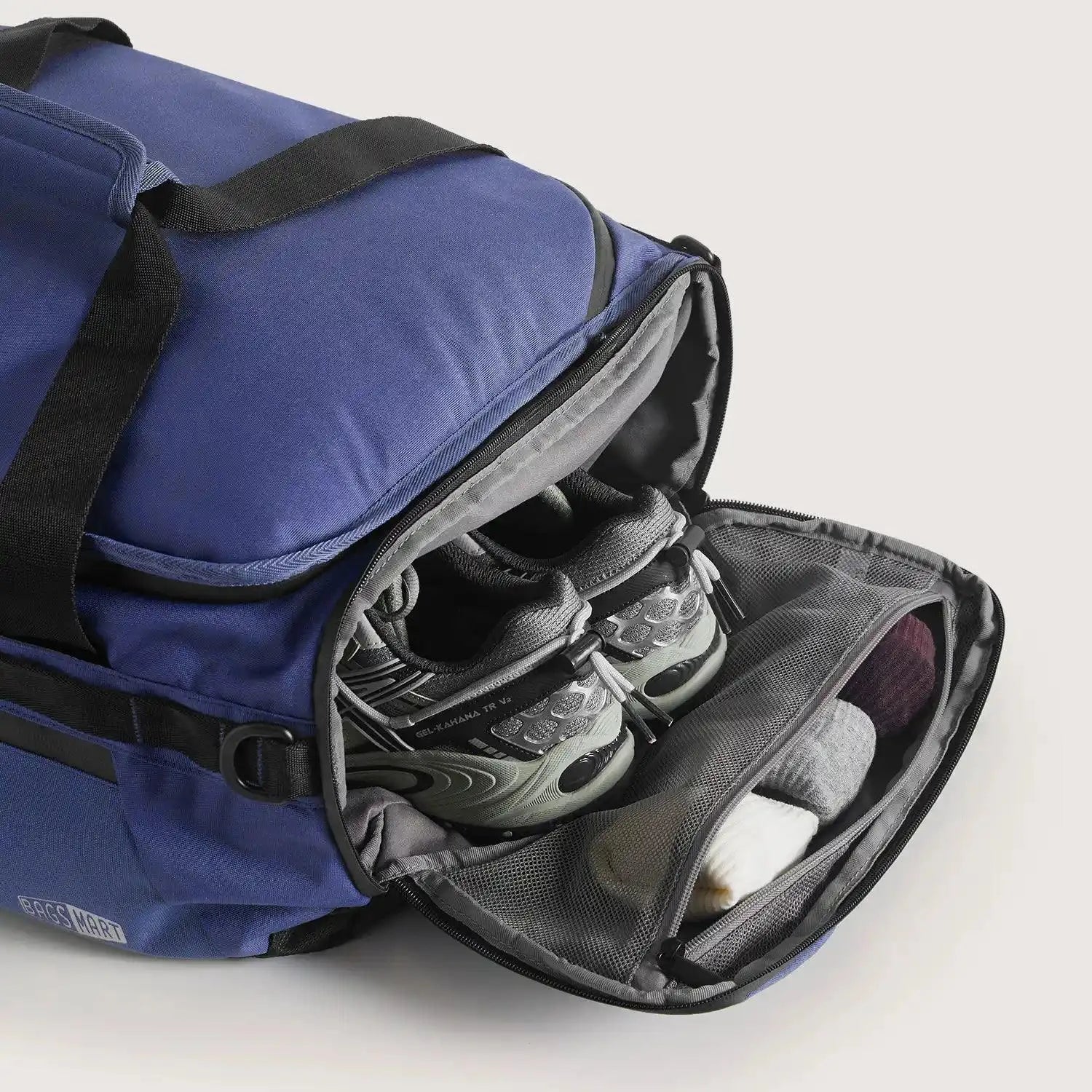 Paz 43L Duffle Backpack - Waterproof Travel Duffel Bag with Shoulder Strap for Gym, Camping & Weekend Getaways