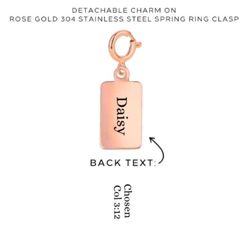 Personalized Engraved Charms with Detachable Clasp - Custom Name Jewelry for Necklace & Bracelet - Perfect for Gifts, Anniversaries and Special Occasions - $12.00
