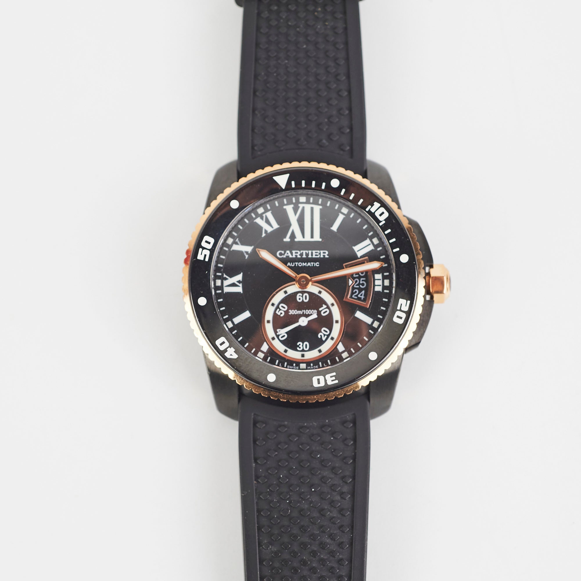 Cartier Calibre Diver Men's Watch 42mm Waterproof Luxury Stainless Steel - Perfect for Diving, Swimming & Formal Occasions