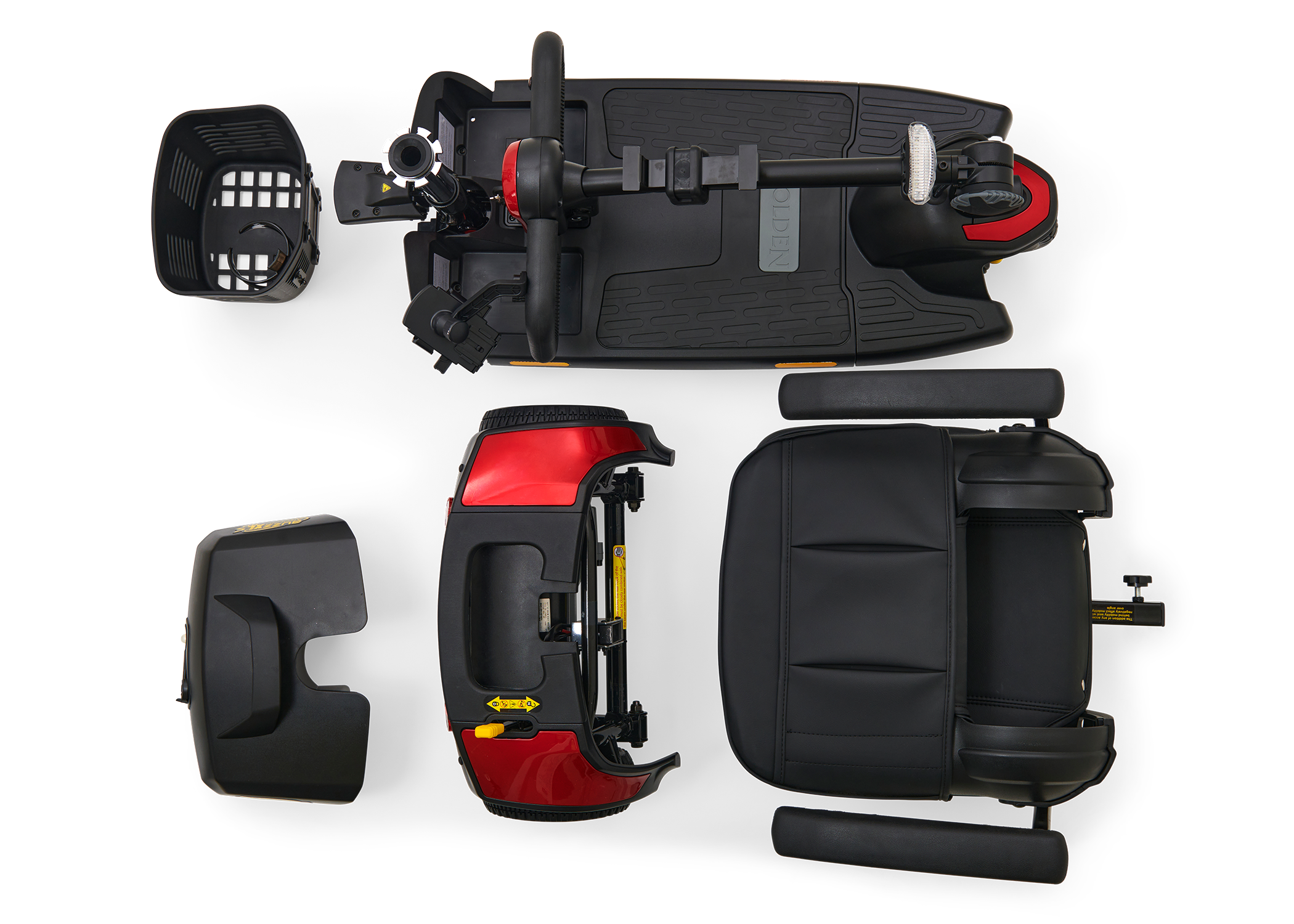 Golden Technologies BuzzAround XL Portable Mobility Scooter - Lightweight & Foldable for Seniors & Adults - Perfect for Shopping, Travel & Outdoor Adventures