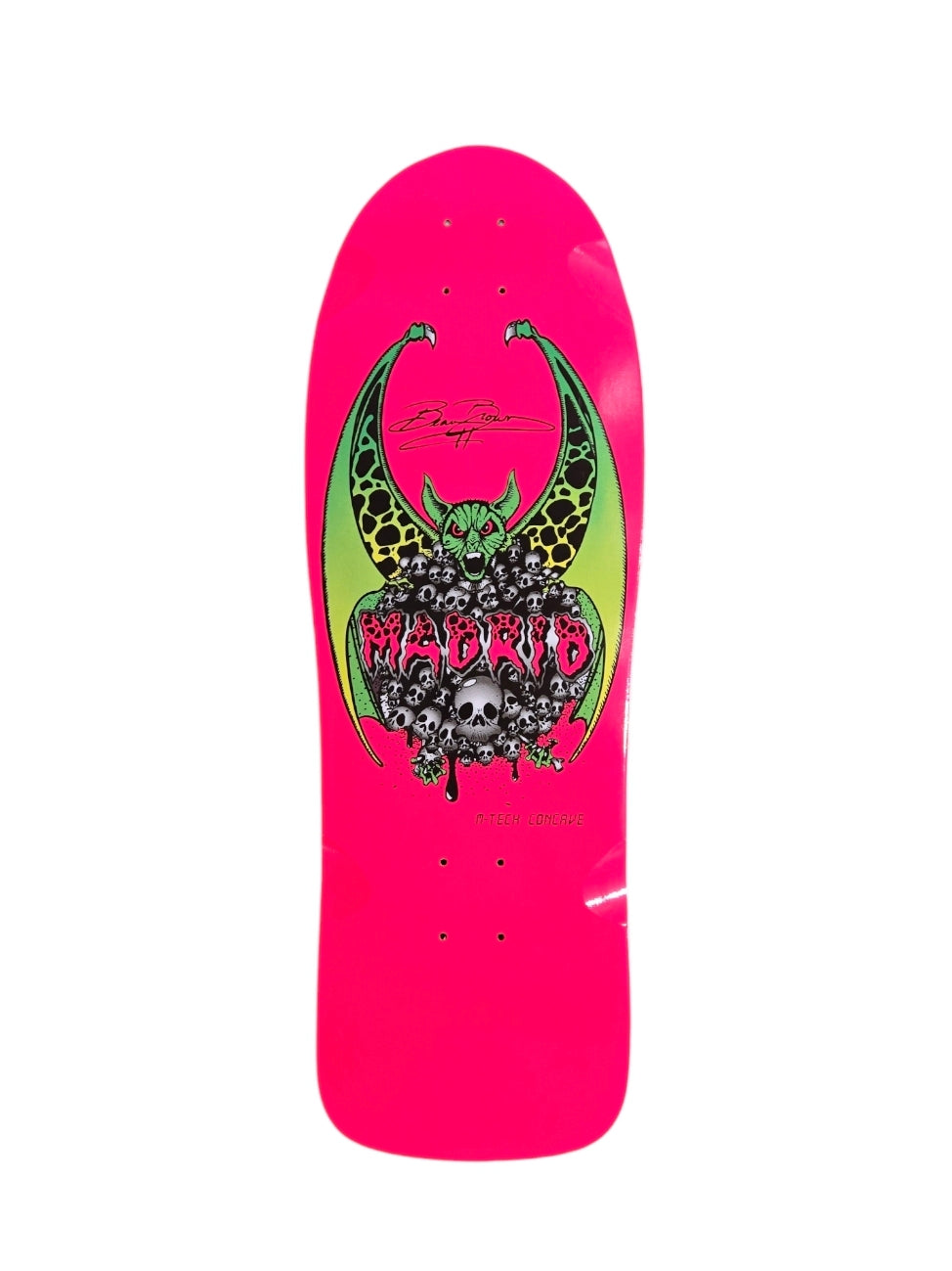 Madrid Beau Brown Reissue Skateboard Deck - Hot Pink | Classic Cruiser for Street & Park Skating, Perfect for Beginners & Pros