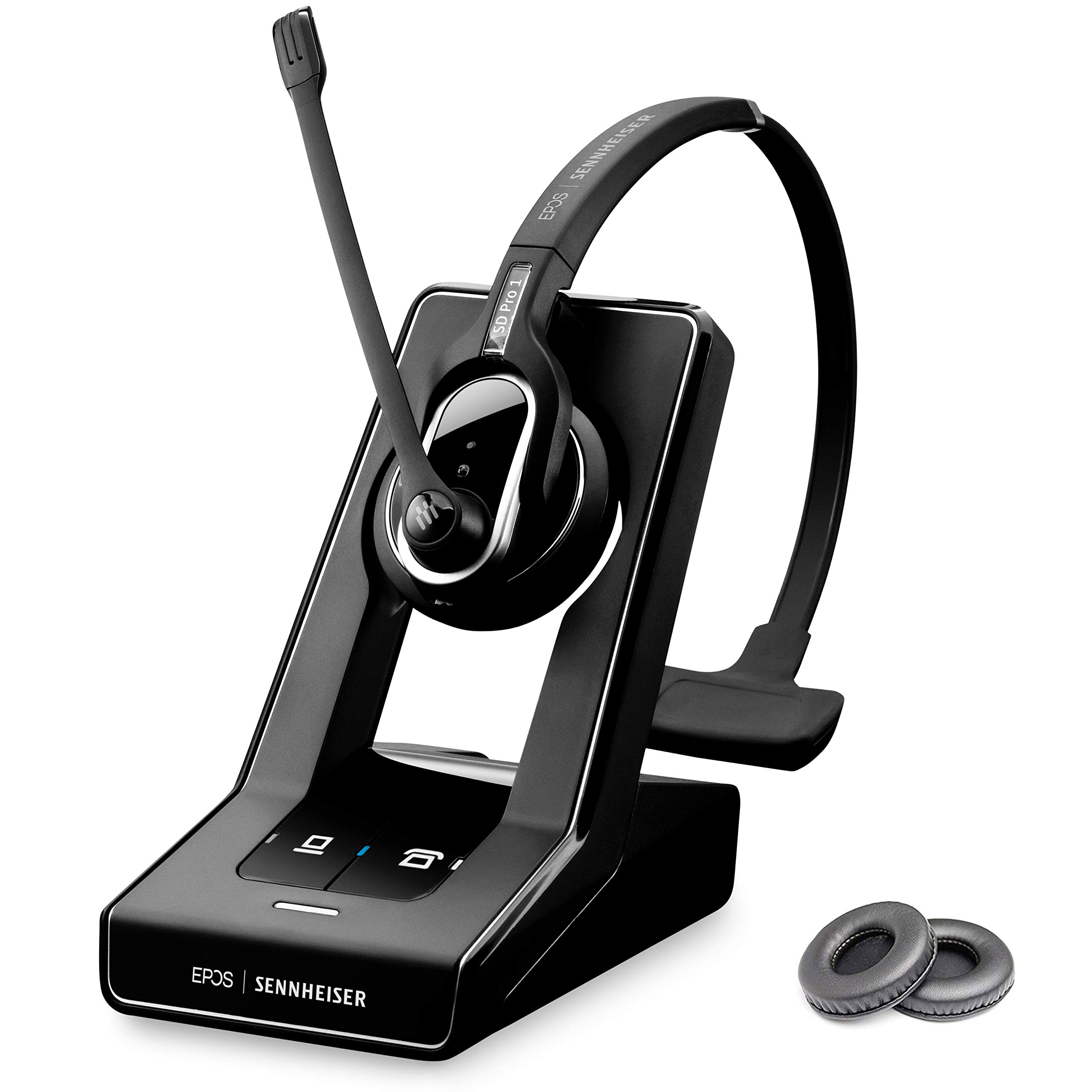 Sennheiser SD PRO1 ML Wireless Headset for PC & Desk Phone - MS Teams, Skype for Business, Lync Certified - Compatible with Zoom, Google Meet, Webex - Works with Mac & Windows Computers - Perfect for Remote Work, Video Conferencing & Call Centers