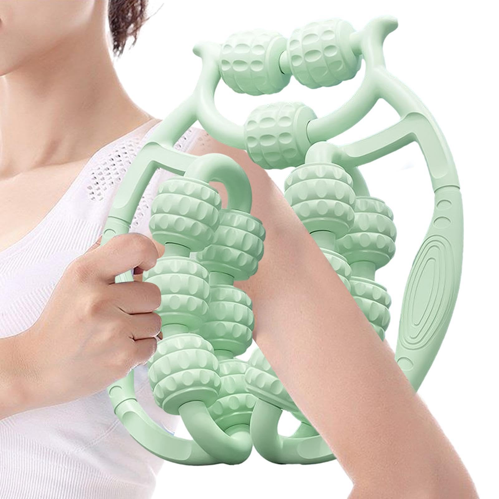 Deep Tissue Massage Roller Stick - Trigger Point Muscle Therapy Tool for Fascia, Cellulite & Muscle Relief | Portable Self Massager for Athletes, Yoga & Post-Workout Recovery