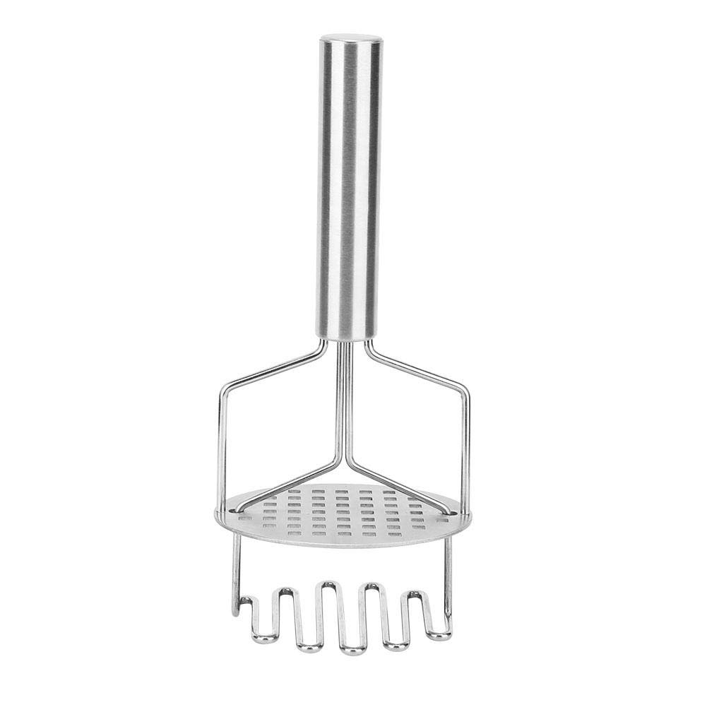 Premium Stainless Steel Potato Masher - Heavy Duty Double Layer Ricer Press for Smooth Mashed Potatoes | Ideal for Kitchens, Restaurants & Home Cooking