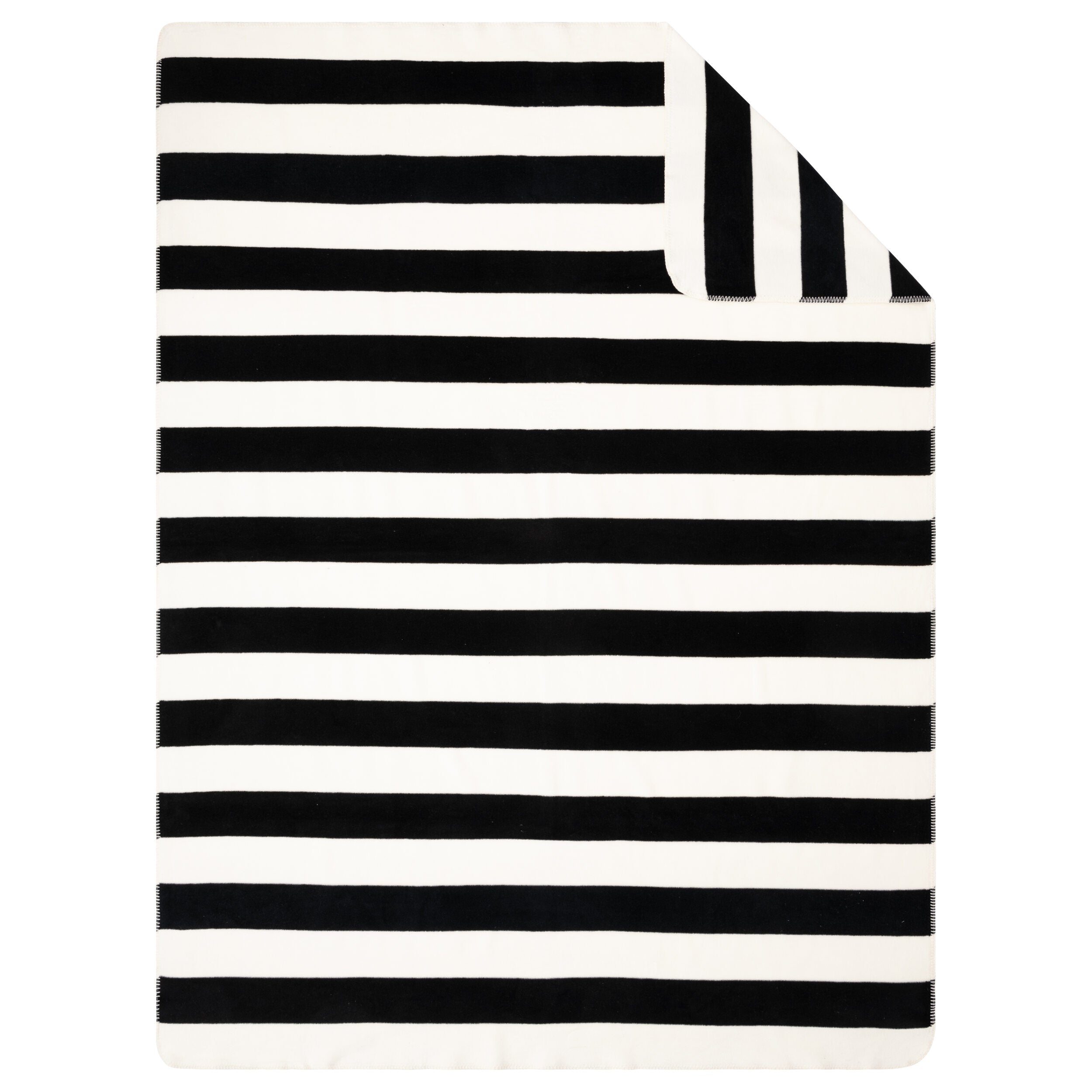 Ibena London Luxury Soft Fleece Blanket - Black & White - Perfect for Bed, Sofa, and Travel Use