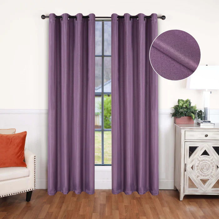 Blackout Curtains for Bedroom - 100% Linen Washable Room Darkening Curtains Set of 2 Panels - Perfect for Home Theater, Nursery & Light Sleepers