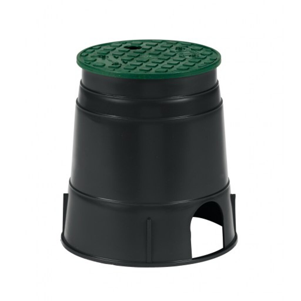 Rainbird Round Body with Lid - 6 Inch Green Plastic Sprinkler Head for Lawn & Garden Irrigation | Perfect for Watering Grass, Plants & Flower Beds
