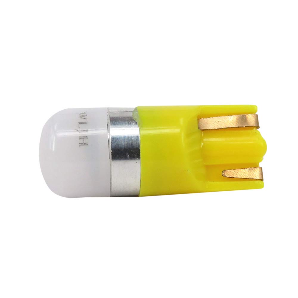 WLJH Amber Yellow T10 W5W 194 LED Bulbs - 20 Pack for Gauge Cluster, Instrument Panel, Dash Lights, Interior Car Dome & Side Marker Parking Lights | Perfect for Night Driving and Vehicle Customization