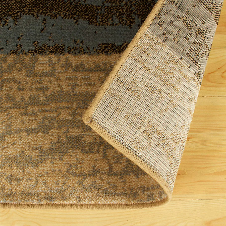 Stylish Rockwood Contemporary Geometric Patchwork Area Rug - Non-Slip Indoor Runner for Living Room, Bedroom & Office Decor