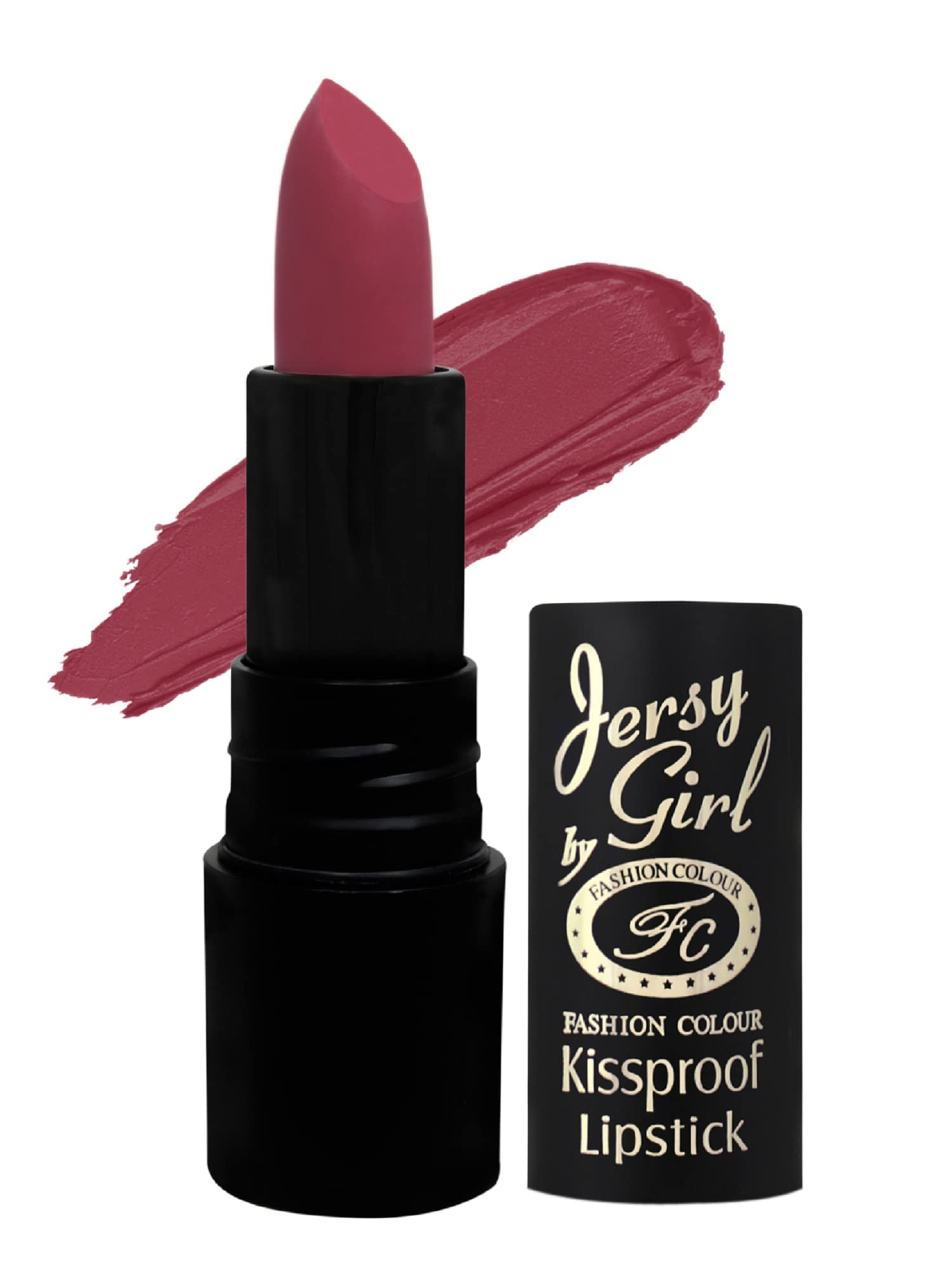 JERSEY GIRL BY FASHION COLOUR Kissproof Matte Lipstick - Long Lasting 12 Hours, Lightweight & Moisturizing with Intense Color Payoff | Creamy Matte Finish in Brown Purple Shade | Perfect for Everyday Wear, Date Nights & Special Occasions