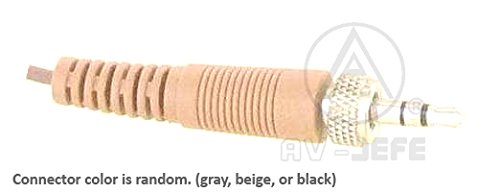 Professional Mini Sweat Resistant Headset Microphone for Sennheiser Wireless Systems - AVL623 Tan/Beige Color, Ergonomic Flexible Frame, Adjustable Fit - Perfect for Live Performances, Public Speaking & Broadcasting