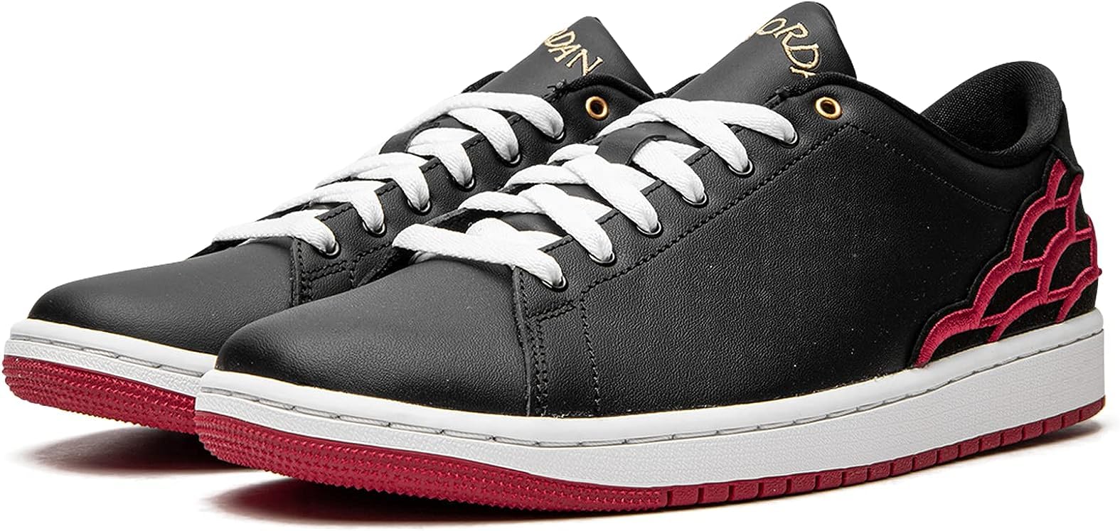 Jordan Men's Air 1 Centre Court Basketball Shoes - Black/Mystic Hibiscus-White - Size 11.5 | High-Performance Sneakers for Streetwear, Casual & Court Play