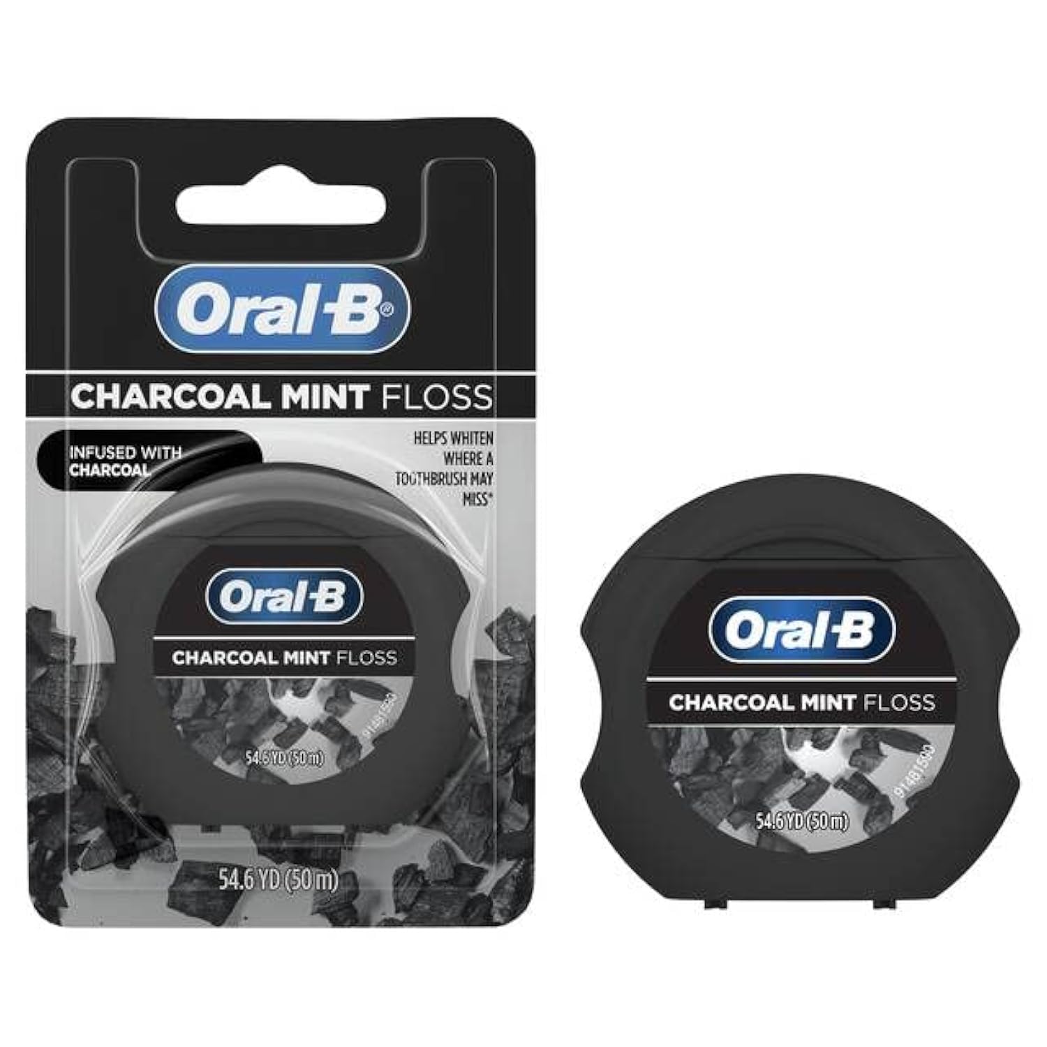 Natural Bamboo Charcoal Mint Dental Floss - Eco-Friendly Teeth Cleaning for Fresh Breath & Healthy Gums | Perfect for Travel, Home & Office Oral Care