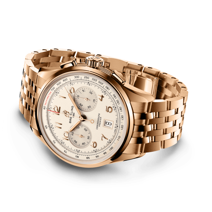 Breitling Premier B01 Chronograph 42mm 18K Rose Gold Men's Luxury Watch - Perfect for Business, Formal Events & Collectors