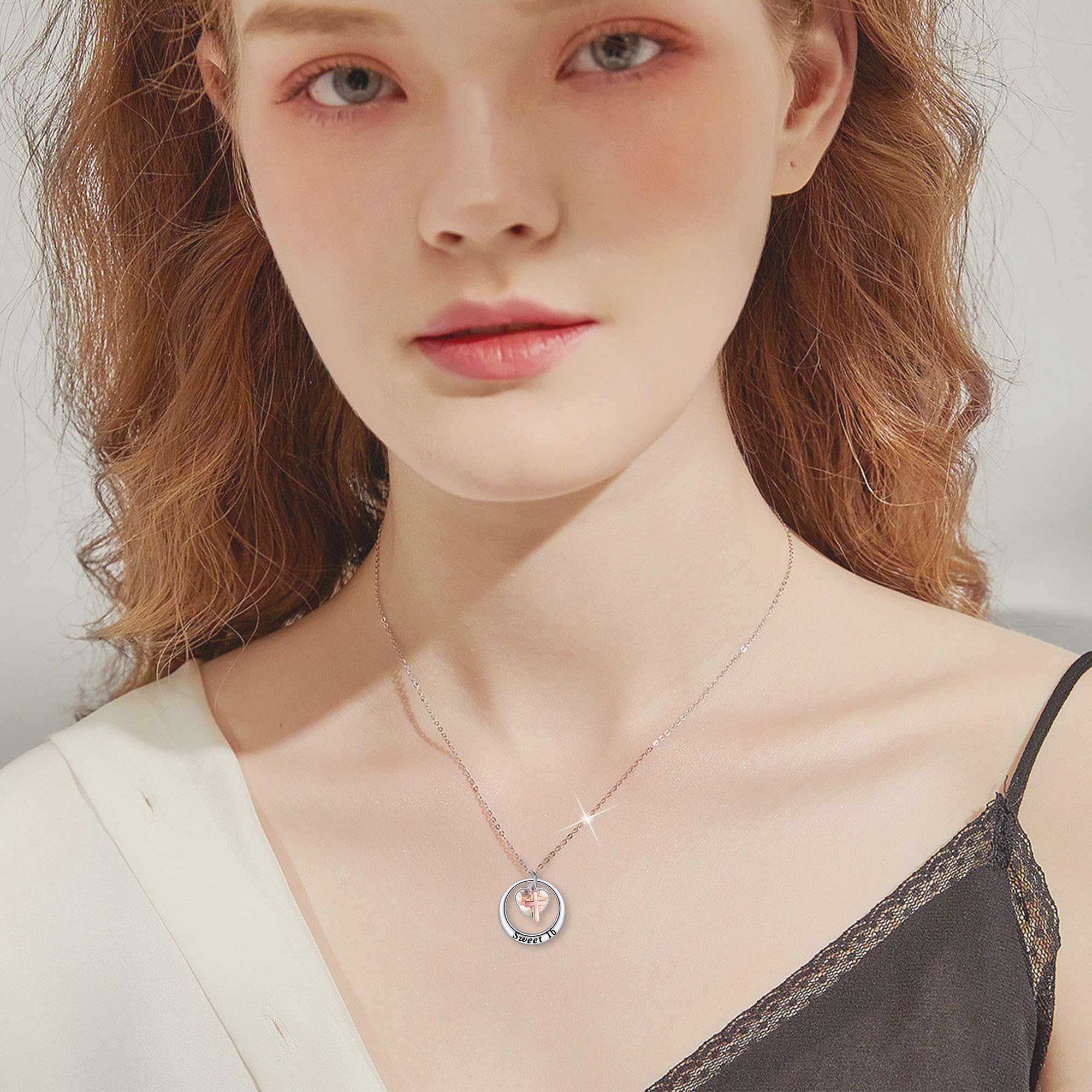 Sterling Silver Sweet 16 Necklace - Elegant 16th Birthday Gift for Women & Girls | Perfect for Sweet Sixteen Parties, Graduation Gifts & Special Occasions