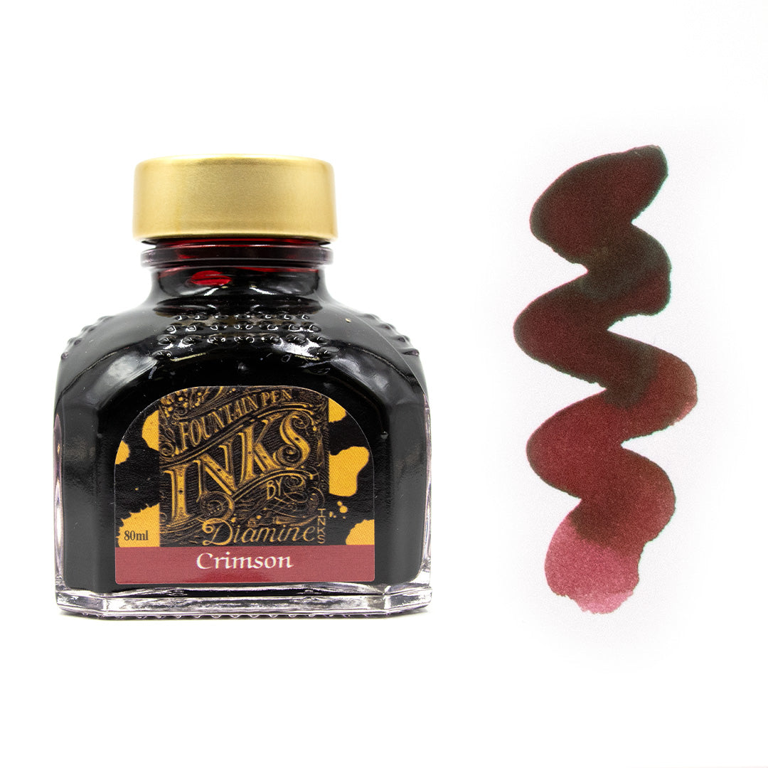 Premium Diamine Ink Bottle 80ml - Vibrant Fountain Pen Ink for Calligraphy, Journaling & Artistic Writing - Smooth Flow & Rich Colors