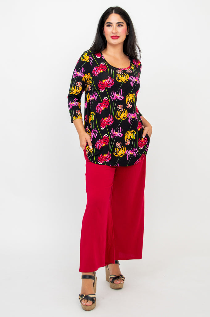 Jazz 3/4 Sleeve Top for Women - Soft Bamboo Fabric - Comfortable & Breathable - Perfect for Dance, Yoga & Casual Wear