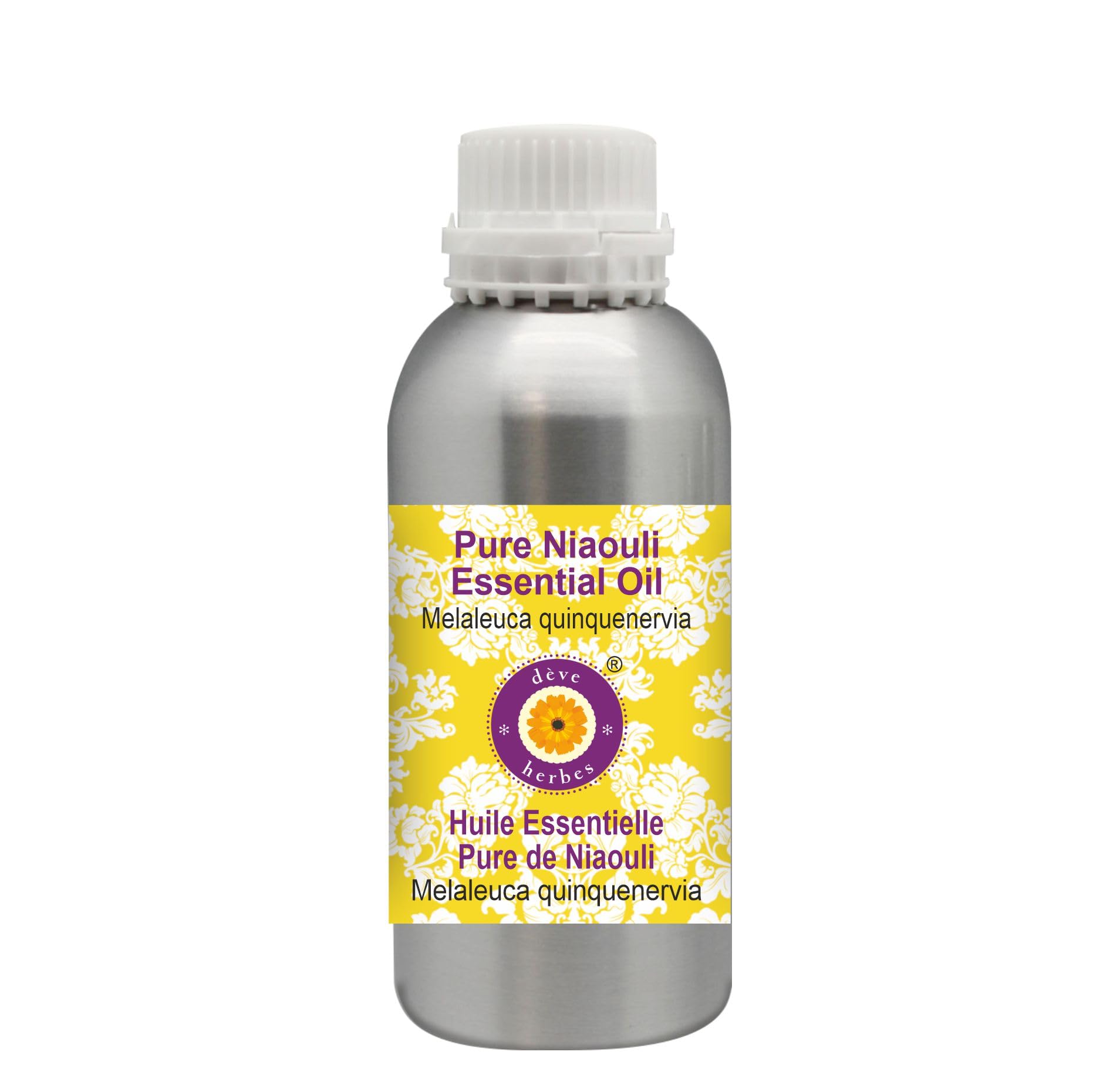 Deve Herbes Pure Niaouli Essential Oil (Melaleuca quinquenervia) - 630ml (21 oz) Steam Distilled Therapeutic Grade - Aromatherapy, Skin Care & Home Diffuser Use