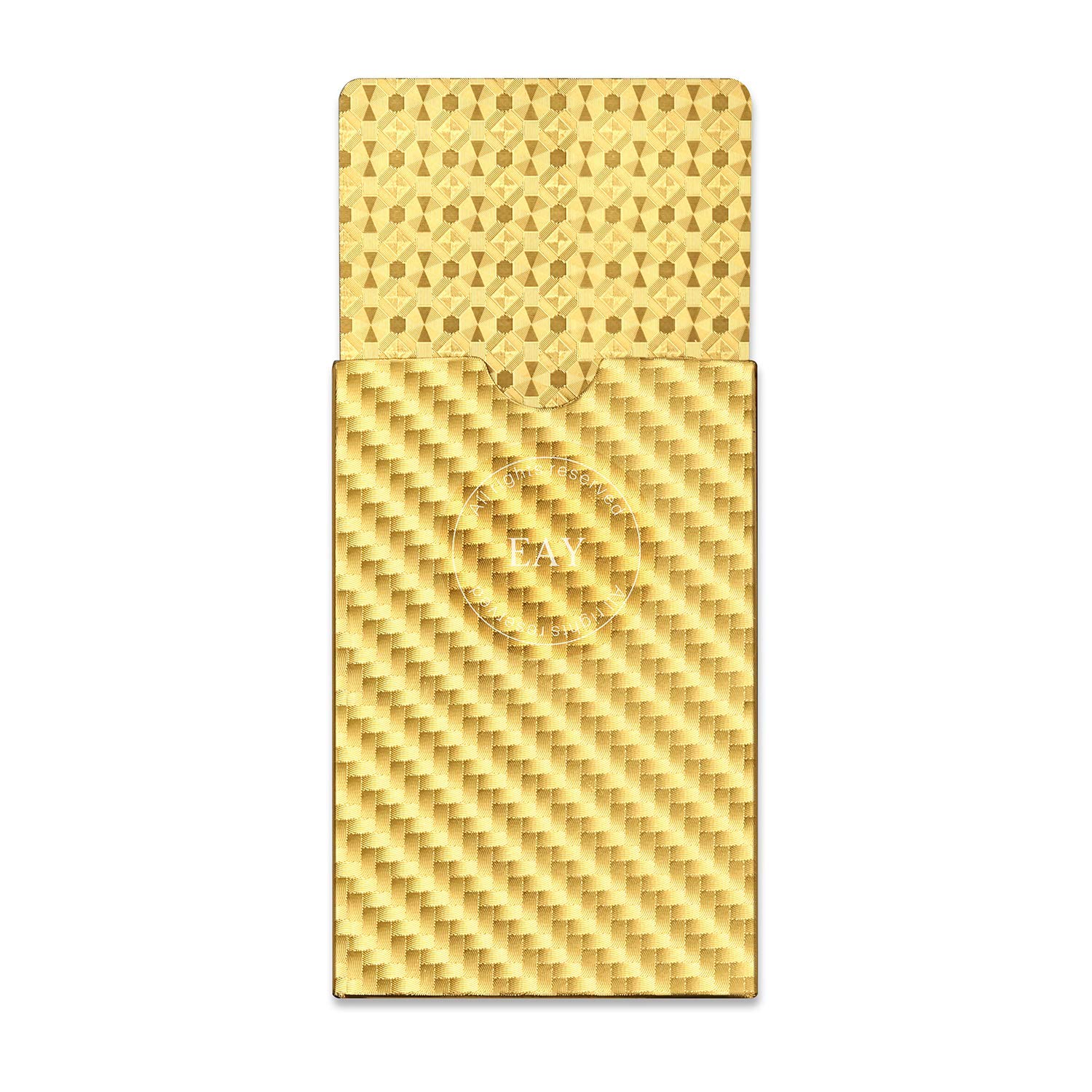 Premium Gold Playing Cards - Waterproof, Washable & Flexible Poker Cards for Parties & Games | High-Grade Plastic Material | Perfect for Casino Nights, Magic Tricks & Family Game Nights