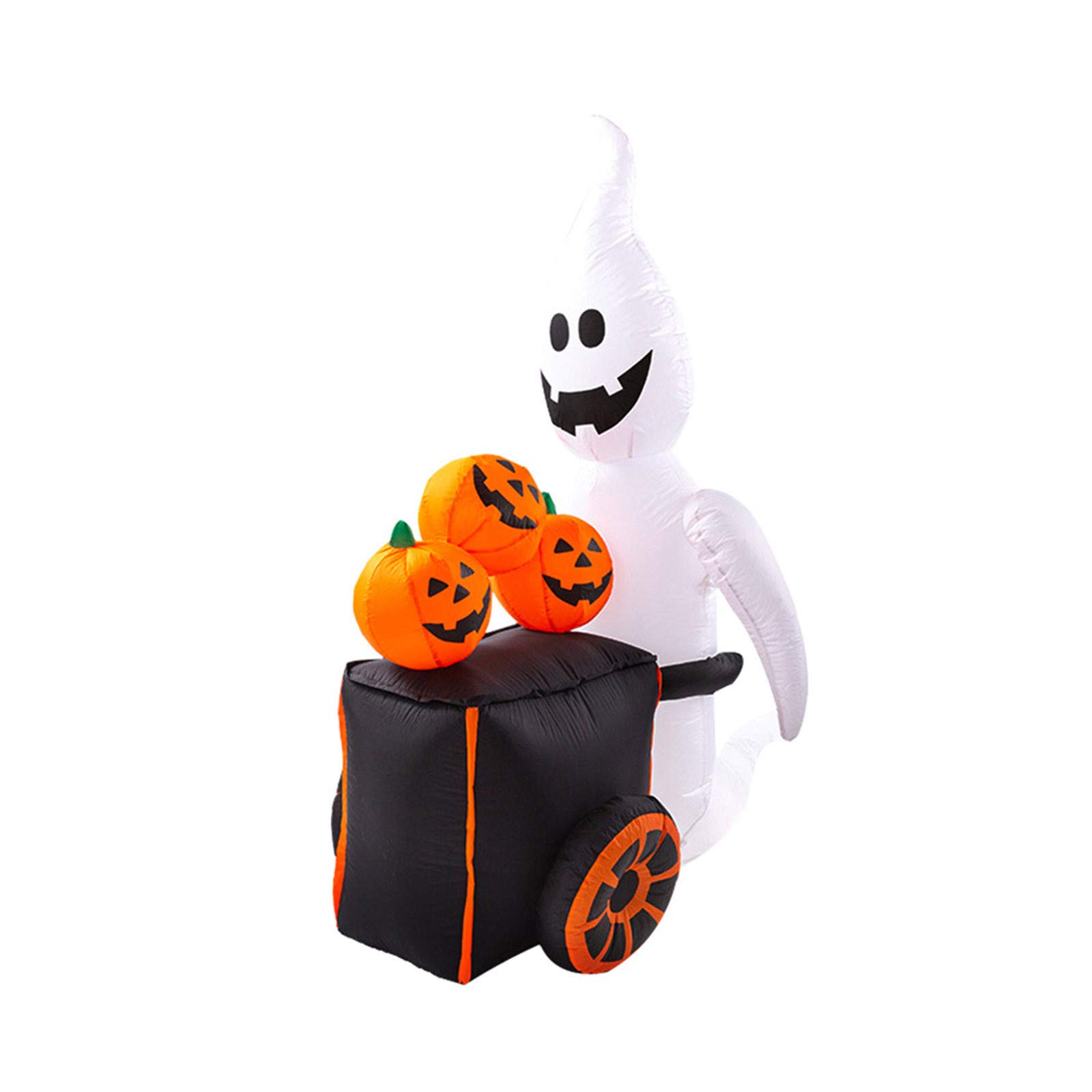 Halloween Inflatable Pumpkin Yard Decoration with LED Light - Indoor Outdoor Home Decor, Hummingbird Feeder & Warmers (Size B) - Perfect for Halloween Parties, Fall Festivals & Garden Decorations