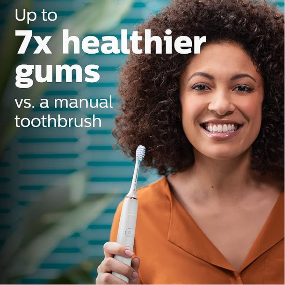 PHILIPS HX9911/75 Sonicare Diamond Clean 9000 Rechargeable Electric Toothbrush - Black | Premium Oral Care for Whitening & Gum Health | Perfect for Travel & Home Use