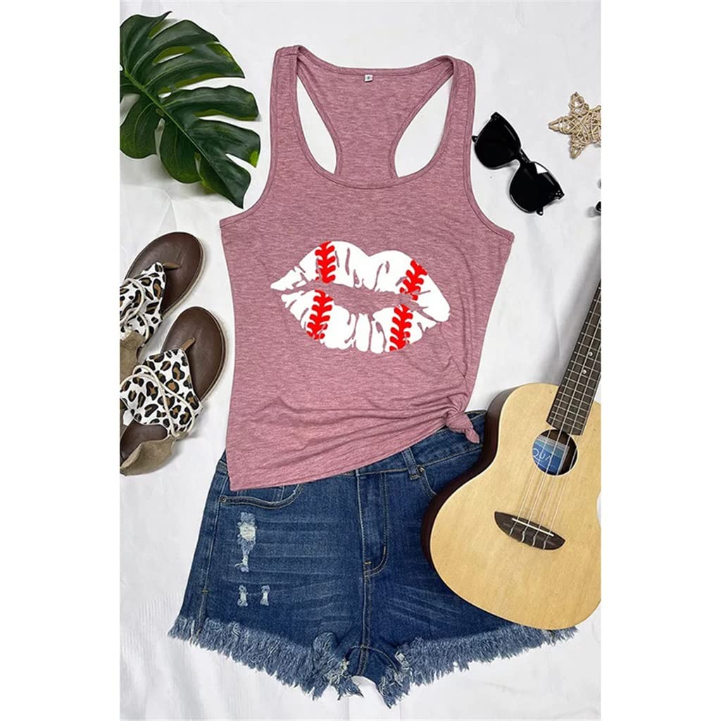BAPYZ Women's Summer Sleeveless Tank Tops - Casual Streetwear Printed Camisole T-Shirts (Color A, Size S) | Perfect for Beach Outfits, Gym Wear & Everyday Fashion