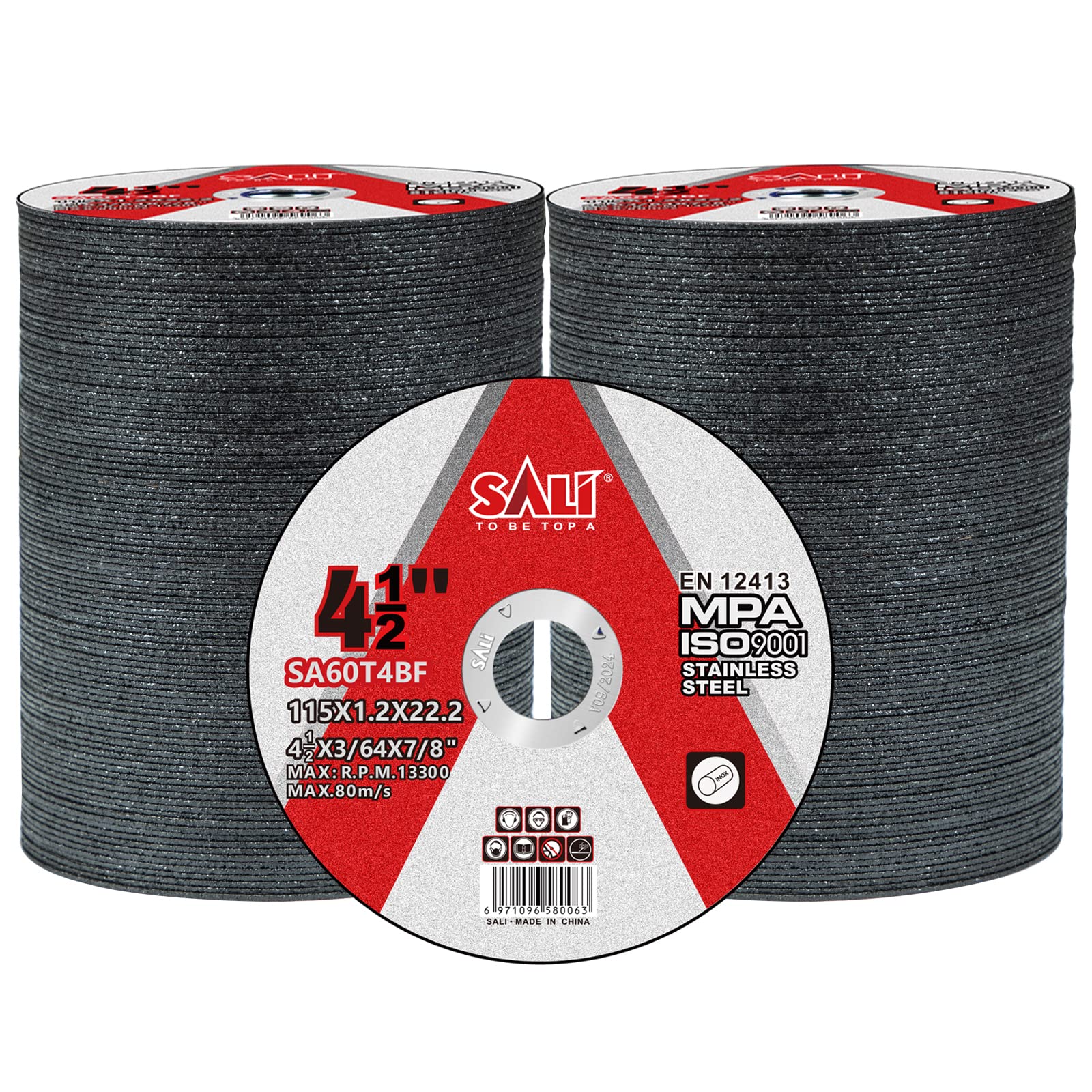 SALI 200-Pack 4.5 Inch Metal Cutting Wheels for Angle Grinder - 4-1/2