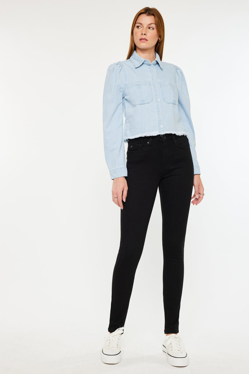 Madeline Cropped Button Down Shirt for Women - Stylish Casual & Office Wear - Perfect for Summer Outfits, Dates, and Work