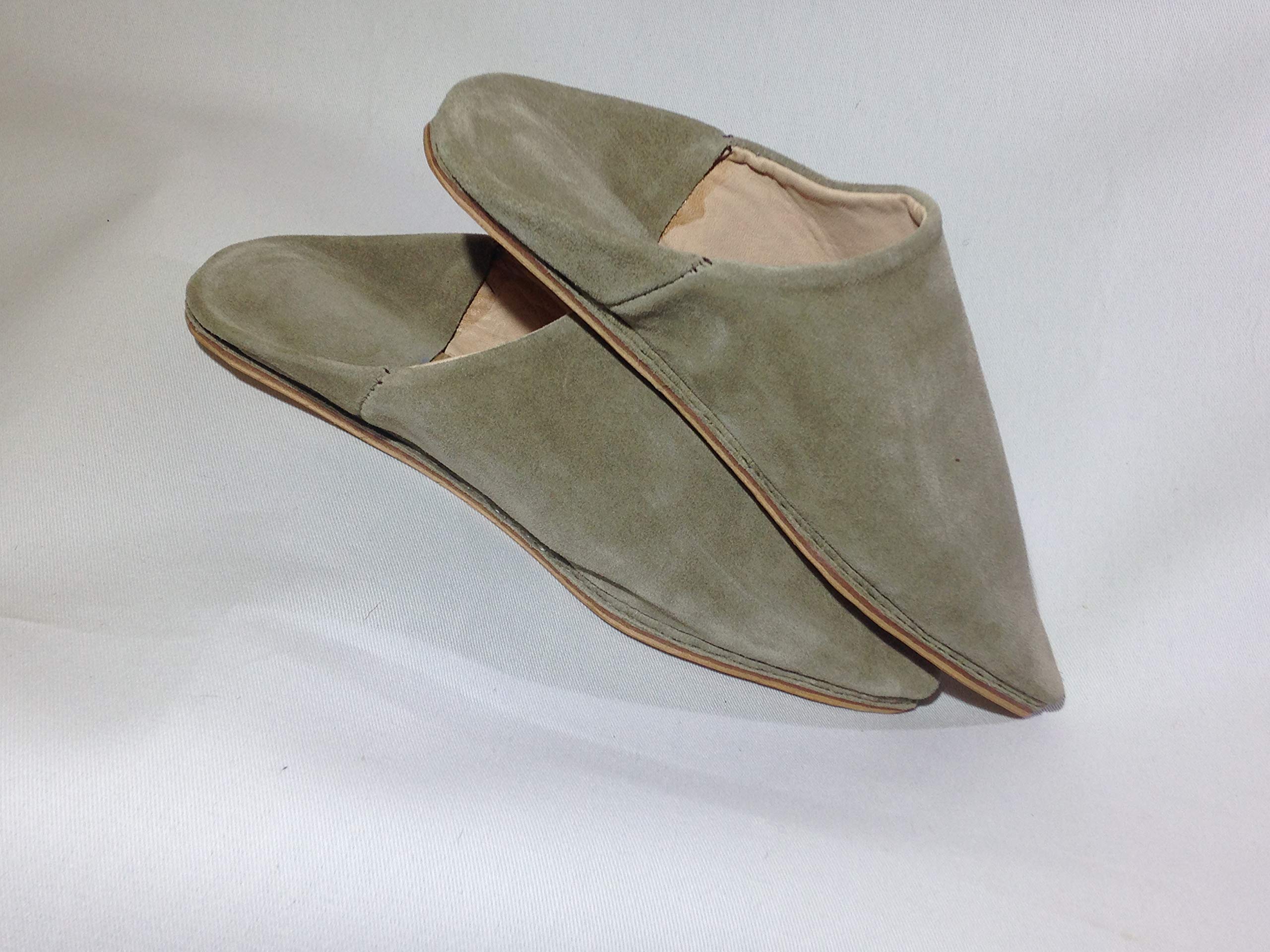 Women's Suede House Slippers with Memory Foam - Beige Indoor/Outdoor Mule Slippers for Comfort & Warmth - Perfect for Bedroom, Lounge & Backyard Use