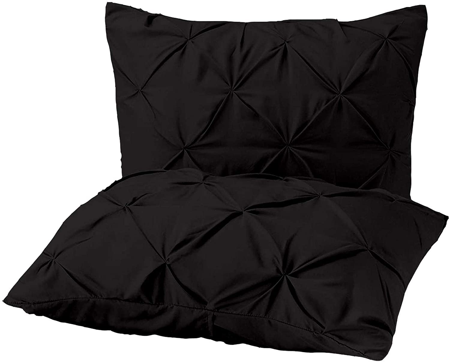 Premium 100% Egyptian Cotton Black Cal-King Sheets Set - 800 Thread Count 4-Piece Bedding with Deep Pocket (16