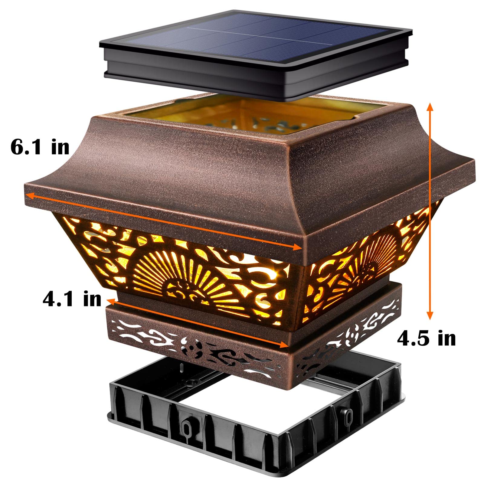 16 Pack Solar Deck Lights + 2 Pack Solar Post Lights - Outdoor Waterproof LED Pathway Lighting for Garden, Patio, Yard, and Driveway