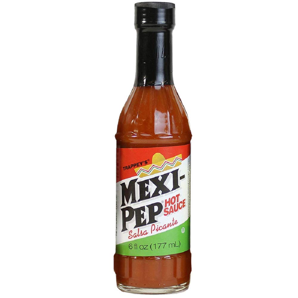 Trappey's Mexi-Pep Louisiana Hot Sauce - 6oz (Pack of 2) | Spicy Pepper Sauce for Tacos, Wings & BBQ | Authentic Cajun Flavor | Gluten-Free & Vegan Friendly
