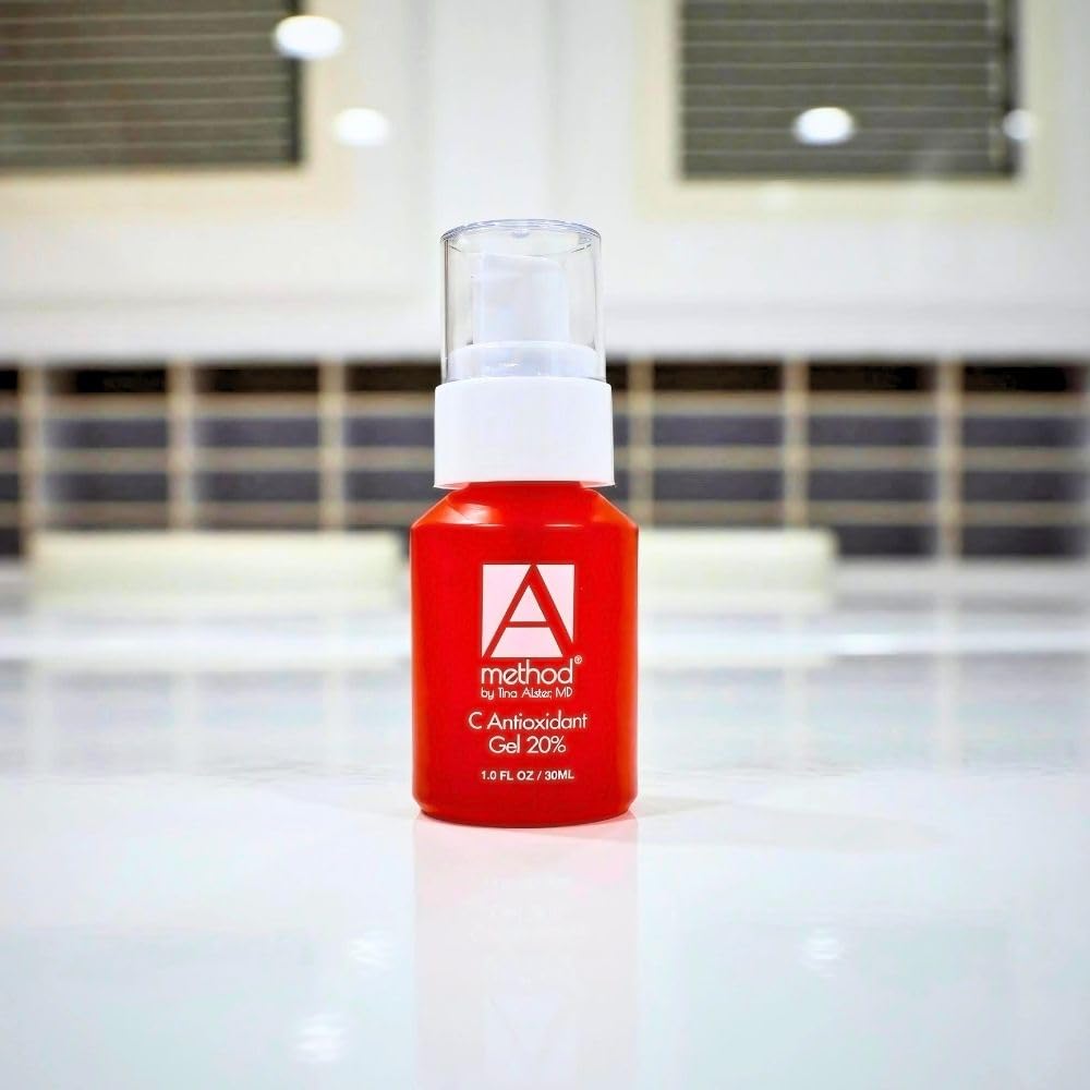 Dr. Tina Alster The C Antioxidant Gel 20% Vitamin C Serum - 1.0 Oz for Brightening & Anti-Aging Skincare | Day & Night Use for Glowing Complexion