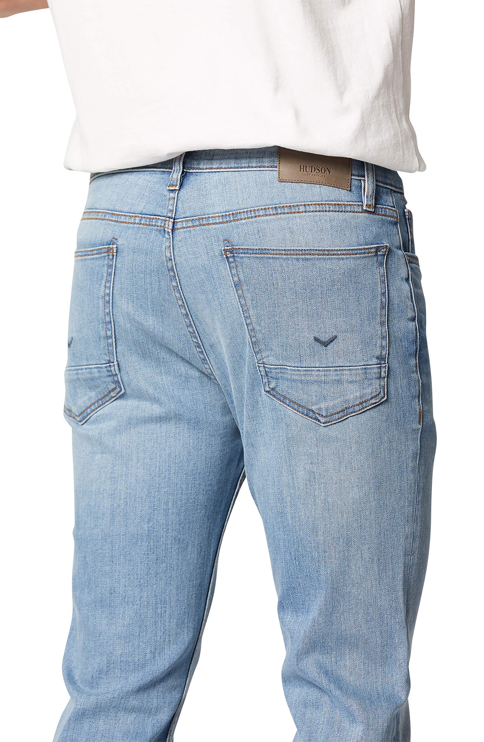 HUDSON Men's Axl Skinny Jeans - Slim Fit Stretch Denim Pants for Casual Wear & Night Out