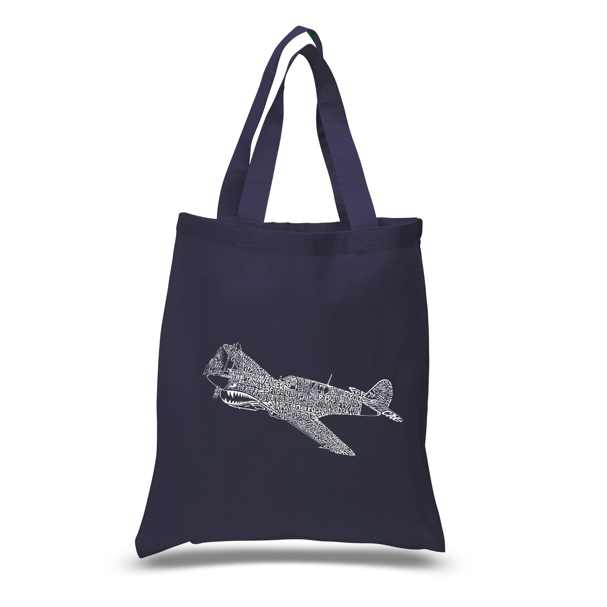 LA POP ART Small Word Art Tote Bag - Stylish Canvas Shopper for Women | Perfect for Grocery Shopping, Beach Trips & Daily Use