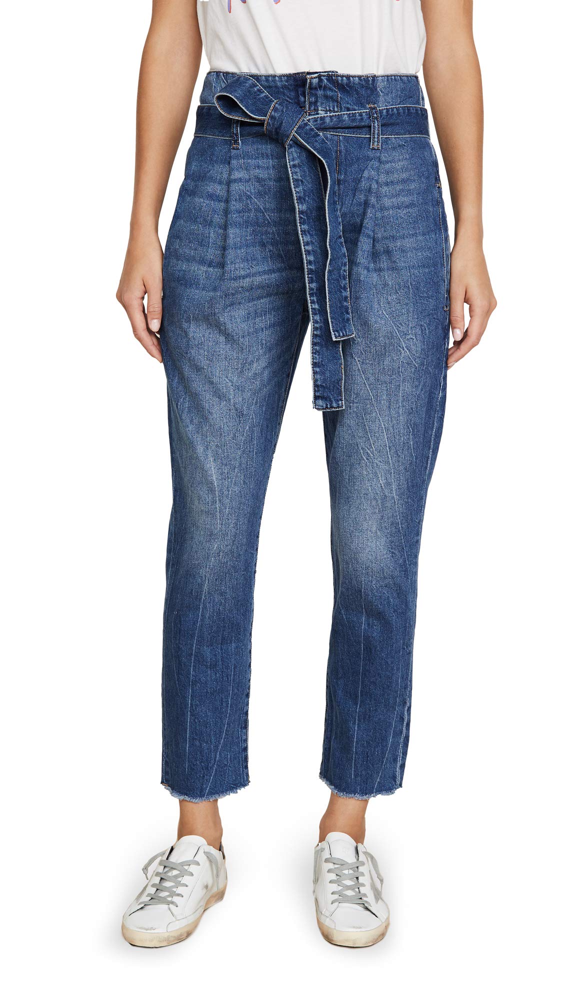 DL1961 Women's Susie High Rise Paperbag Tapered Jeans - Stretch Denim Pants for Casual & Work Outfits | Perfect for Office, Date Night & Weekend Wear