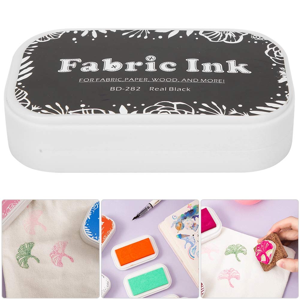 Premium Black Stamp Ink Pads for Rubber Stamps - Ideal for Card Making, Scrapbooking, Wood, Fabric & Paper Crafts - Perfect for DIY Projects, Gift Wrapping & Stationery Design